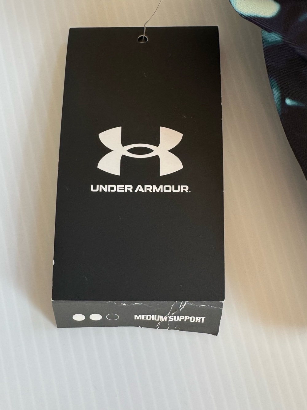 Under Armour Navy CrossBack Sports Bra with Medium Support - Picture 3 of 8